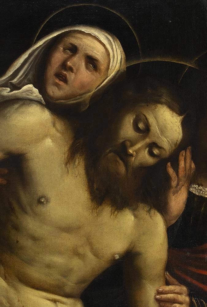 Il Romanino-359-Deposizione di Cristo nel sepolcro - dettaglio 1